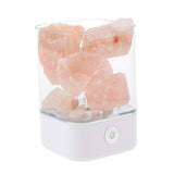 Max Maxb USB Natural Himalayan Salt Lamp Crystal Glow Rock Night Light White Base