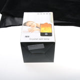 Max Maxb USB Natural Himalayan Salt Lamp Crystal Glow Rock Night Light White Base