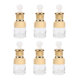 Max Maxb 6 Pieces Glass Pipette Eye Dropper Bottles For Essential Oil Makeup 20ML