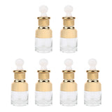Max Maxb 6 Pieces Glass Pipette Eye Dropper Bottles For Essential Oil Makeup 20ML