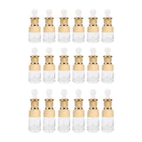 Max Maxb 6 Pieces Glass Pipette Eye Dropper Bottles For Essential Oil Makeup 20ML