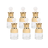 Max Maxb 6 Pieces Glass Pipette Eye Dropper Bottles For Essential Oil Makeup 20ML