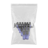 Max Maxb 20 Pieces Portable Travel 5ml Essential Oil Glass Roller Bottles Light Blue
