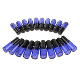 Max Maxb 20 Pieces Portable Travel 5ml Essential Oil Glass Roller Bottles Light Blue
