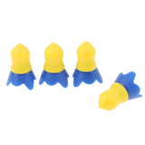 Max 4 Pieces Reusable Silicone Earplugs Hearing Protection Ear Plug for Airplane