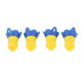 Max 4 Pieces Reusable Silicone Earplugs Hearing Protection Ear Plug for Airplane