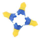 Max 4 Pieces Reusable Silicone Earplugs Hearing Protection Ear Plug for Airplane