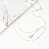 Eyeglass Sunglasses Chain Necklace Holder Lanyard Strap Golden Water Drop