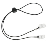 Max Maxb 4 Piece Adjustable Napkin Clip Strap Napkin Chain for Adult Elder Black
