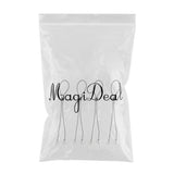 Max Maxb 4 Piece Adjustable Napkin Clip Strap Napkin Chain for Adult Elder Black