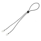 Max Maxb 4 Piece Adjustable Napkin Clip Strap Napkin Chain for Adult Elder Black