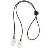 Max Maxb 4 Piece Adjustable Napkin Clip Strap Napkin Chain for Adult Elder Black