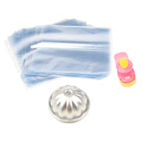 Max Maxb 2pcs Bath Bomb Mold Soap Making Mould + Heater Sealer +200 Heat Shrink Bags