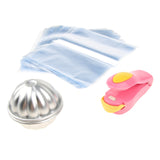 Max Maxb 2pcs Bath Bomb Mold Soap Making Mould + Heater Sealer +200 Heat Shrink Bags