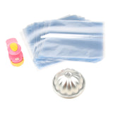 Max Maxb 2pcs Bath Bomb Mold Soap Making Mould + Heater Sealer +200 Heat Shrink Bags