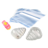 Max 2pcs Bath Bomb Mold Soap Making Mould Tools + Sealer +200 Heat Shrink Bags