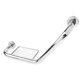 Max Maxb Bathroom Shower Toilet Bath Grab Bar Safety Handrail with Soap Dish Holder