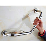 Max Maxb Bathroom Shower Toilet Bath Grab Bar Safety Handrail with Soap Dish Holder