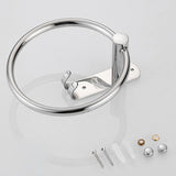 Max Maxb Stainless Steel Polished Wall Mount Towel Ring Bath Shower Bathroom Holder