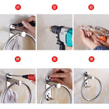 Max Maxb Stainless Steel Polished Wall Mount Towel Ring Bath Shower Bathroom Holder