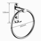 Max Maxb Stainless Steel Polished Wall Mount Towel Ring Bath Shower Bathroom Holder