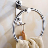 Max Maxb Stainless Steel Polished Wall Mount Towel Ring Bath Shower Bathroom Holder