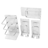 Max Maxb Set of 4 Pieces Wall Mount Shower Bathroom Toothbrush Toothpaste Cup Holder