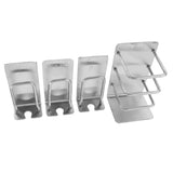 Max Maxb Set of 4 Pieces Wall Mount Shower Bathroom Toothbrush Toothpaste Cup Holder