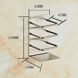 Max Maxb Stainless Steel Wall Mounted Shower Bathroom Toothbrush Toothpaste Holder