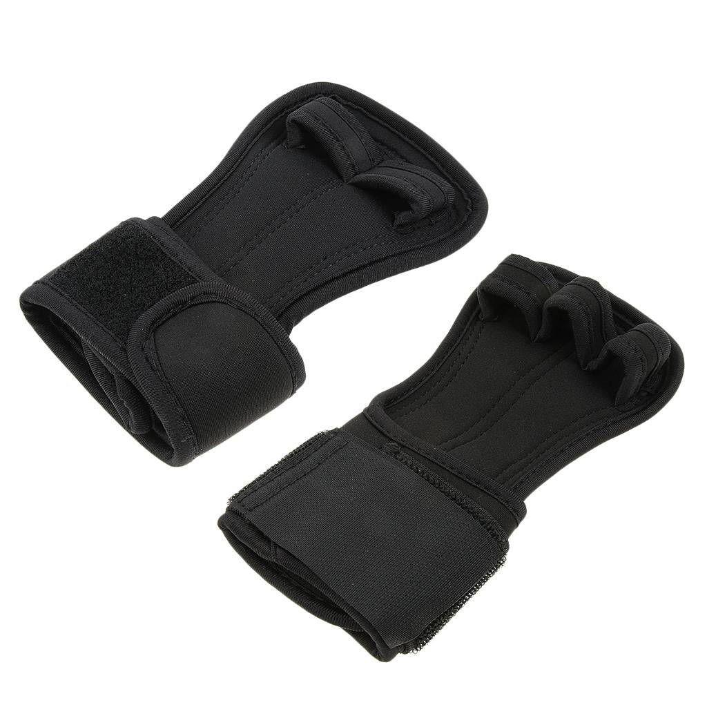 Max Maxb Sports Hand Grip Lifting Glove Wrist Support Palm Protection Two Fingers