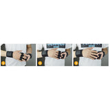 Max Maxb Sports Hand Grip Lifting Glove Wrist Support Palm Protection Two Fingers