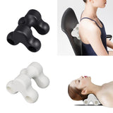 Maxbell Bone Neck Pillow Massager Trigger Point for Shoulder Spine Back Waist Black