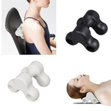 Maxbell Bone Neck Pillow Massager Trigger Point for Shoulder Spine Back Waist Black