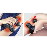 Maxbell Bone Neck Pillow Massager Trigger Point for Shoulder Spine Back Waist Black