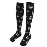 Maxbell 1 Pair Women Elastic Compression Socks Travel Sports Leg Support Socks 01