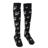 Maxbell 1 Pair Women Elastic Compression Socks Travel Sports Leg Support Socks 01