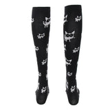 Maxbell 1 Pair Women Elastic Compression Socks Travel Sports Leg Support Socks 01