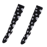 Maxbell 1 Pair Women Elastic Compression Socks Travel Sports Leg Support Socks 02