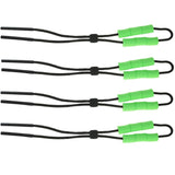 Maxbell 4 Pieces Adjustable Glasses Rope Eyeglass Cord Strap for Swimming Green