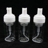 Pack of 3 Plastic Mini Foaming Soap Dispensers Travel Pump Bottles Clear