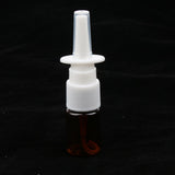 Max Maxb 10 Pieces 5ml Mini Plastic Nasal Spray Bottles Fine Mist Sprayer Pump Brown