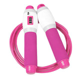Max Adjustable Workout Jump Rope Skipping Rope for Women Men Kids Rose Red