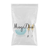 Maxbell Rotating Utensil Eating Aids Spoon Fork Bowl Set for the Elderly Disability