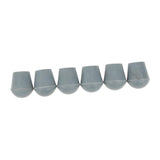 Maxbell 6 Pieces Rubber Tip For Cane Walking Stick Crutches Chair 3/4 inch Gray