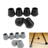 Maxbell 6 Pieces Rubber Tip For Cane Walking Stick Crutches Chair 7/8 inch Black