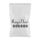 Maxbell 6 Pieces Rubber Tip For Cane Walking Stick Crutches Chair 7/8 inch Black