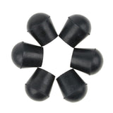 Maxbell 6 Pieces Rubber Tip For Cane Walking Stick Crutches Chair 7/8 inch Black