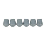 Max Maxb 6 Pieces Rubber Tip For Cane Walking Stick Crutches Chair 7/8 inch Gray