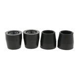 Max Maxb 4 Piece Crutch Ferrule Rubber End Walking Stick Tip Protector Non Skid Black