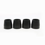 Max Maxb 4 Piece Crutch Ferrule Rubber End Walking Stick Tip Protector Non Skid Black
